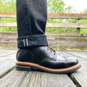 Combat boots with dress pants