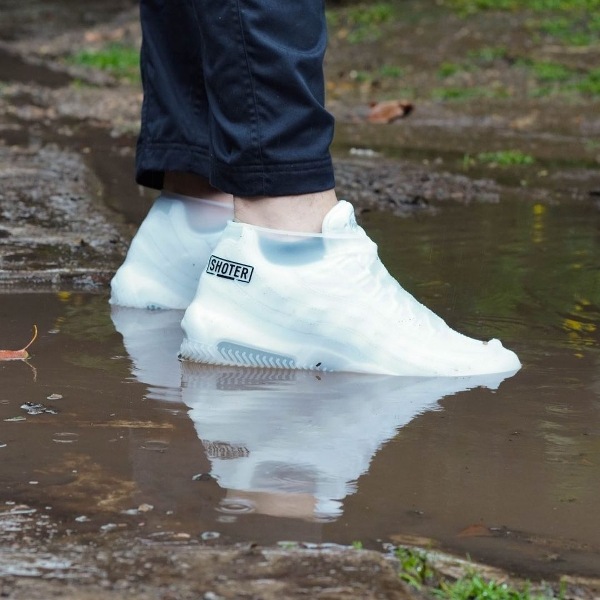 Water proof cover on shoes